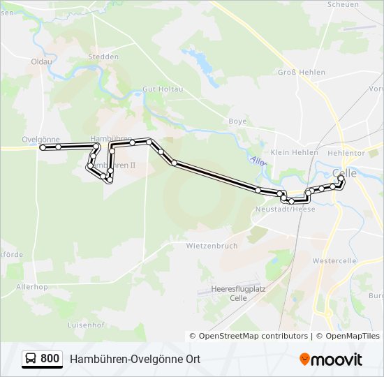 800 bus Line Map