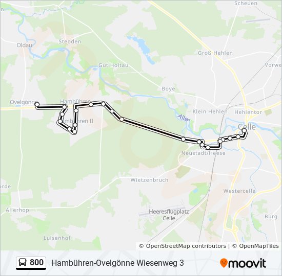 800 bus Line Map