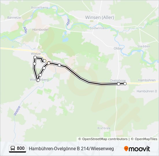 800 bus Line Map