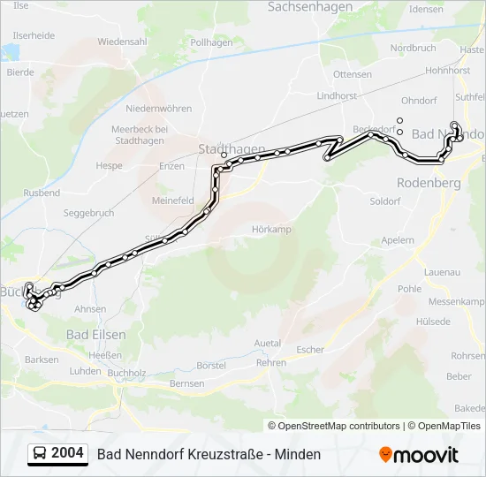 2004 Bus Line Map