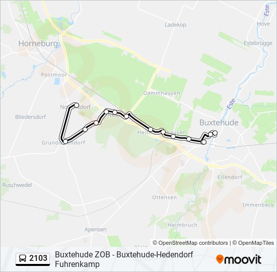 2103 bus Line Map