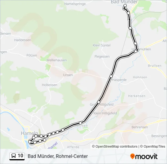 10 Bus Line Map