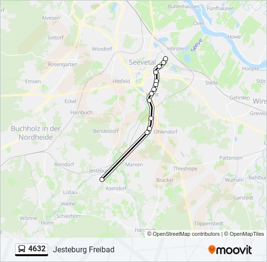 4632 bus Line Map