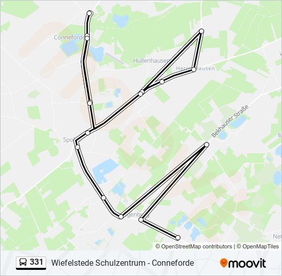 331 bus Line Map