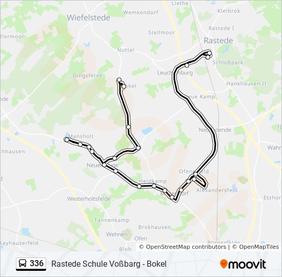 336 bus Line Map