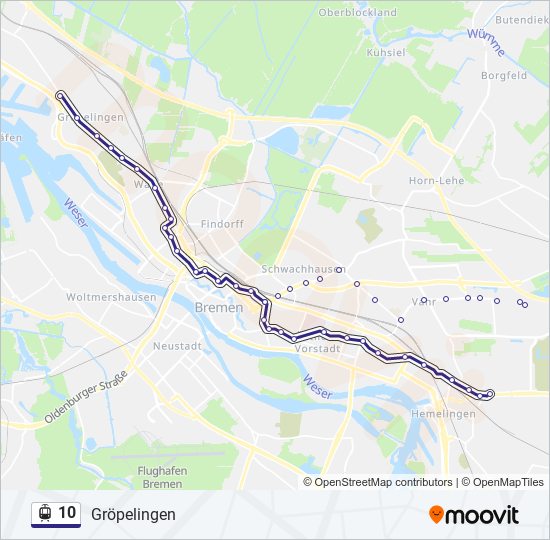 10 light rail Line Map