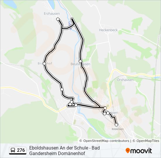 Buslinie 276 Karte
