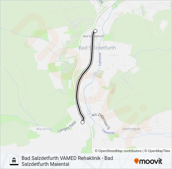 S-Bahnlinie SALZE-BUS Karte