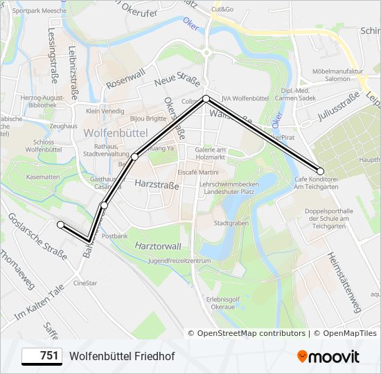 751 Route Schedules Stops Maps Wolfenb ttel Friedhof Updated 