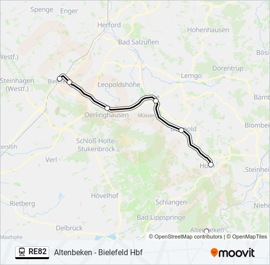 RE82  Line Map