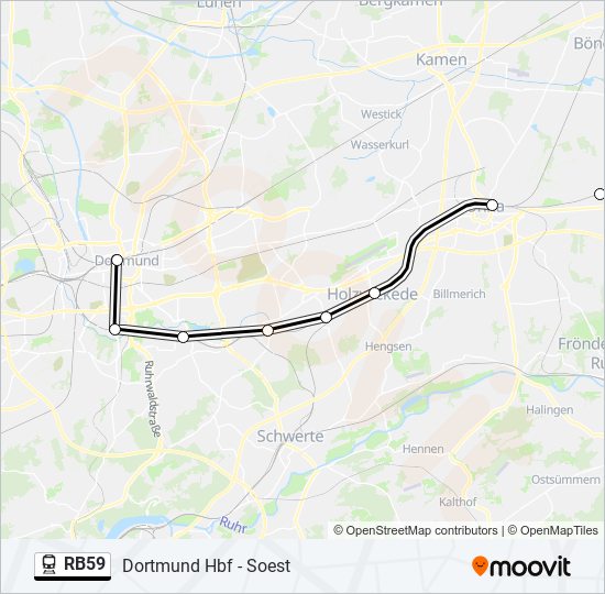 RB59 train Line Map