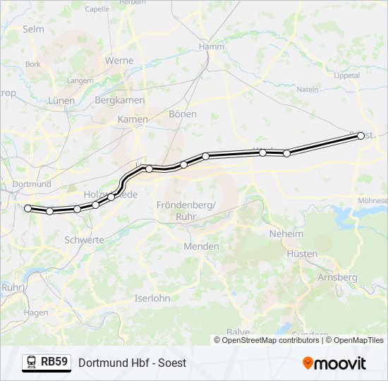 RB59 train Line Map