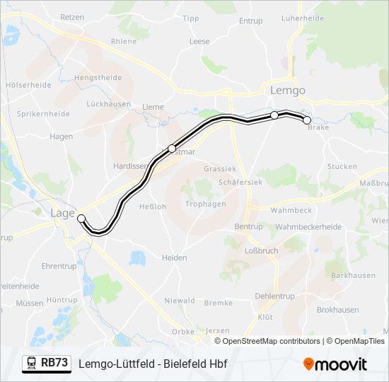 RB73 train Line Map