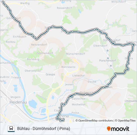 226 bus Line Map