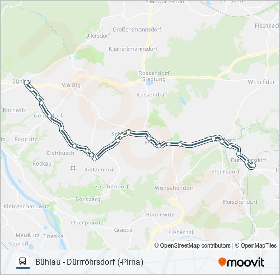 226 bus Line Map