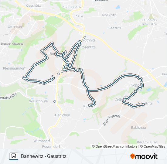 351 bus Line Map