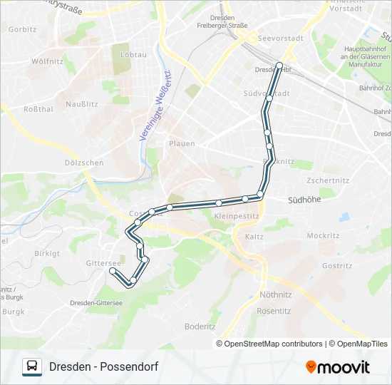 366 Bus Line Map