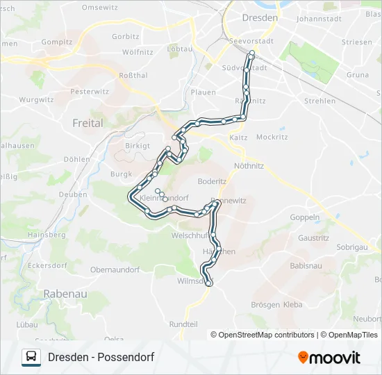 366 Bus Line Map