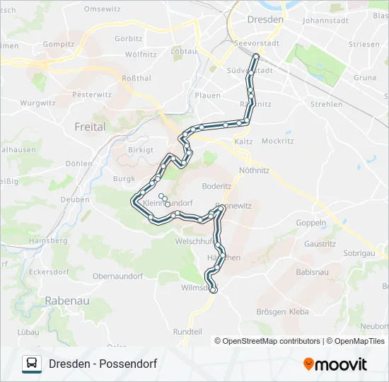 366 Bus Line Map