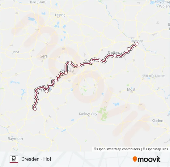 RE3 Train Line Map