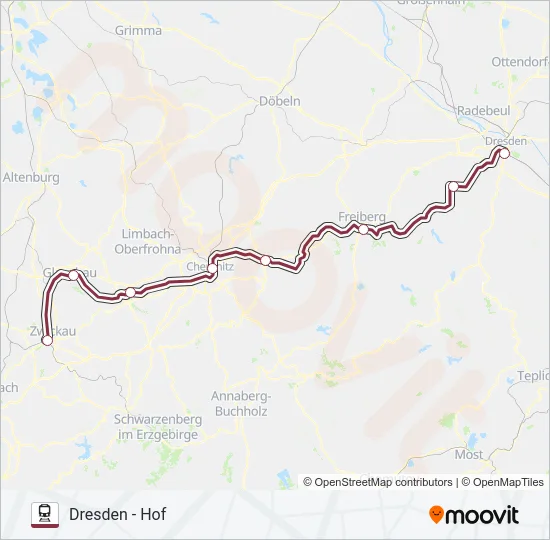 RE3 Train Line Map