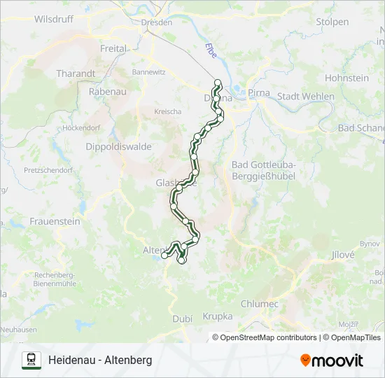 RB72 Train Line Map