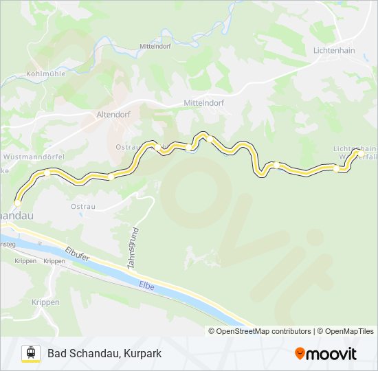 K light rail Line Map