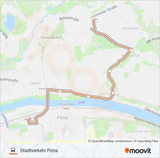 M bus Line Map