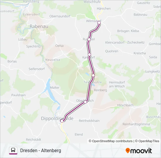 +360 Bus Line Map