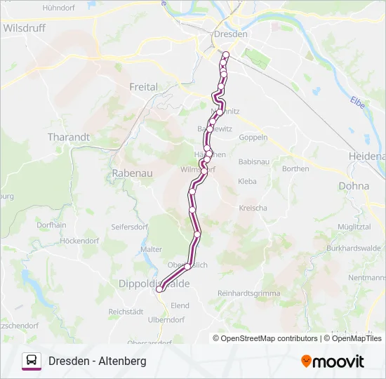 +360 Bus Line Map