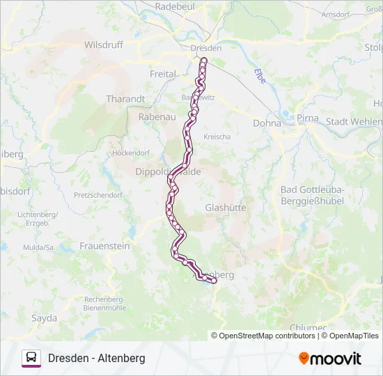 +360 Bus Line Map
