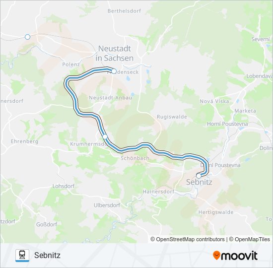 RB71 train Line Map