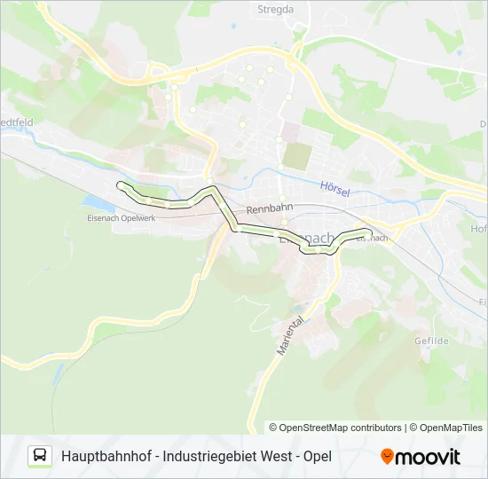 Автобус 9: карта маршрута