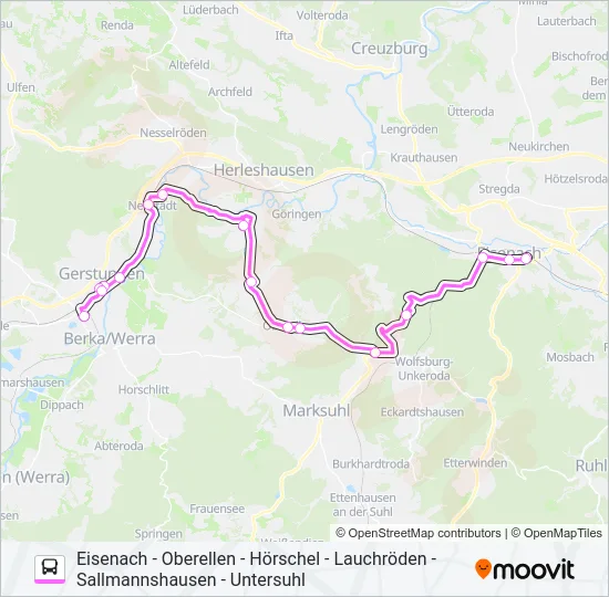 53 Bus Line Map