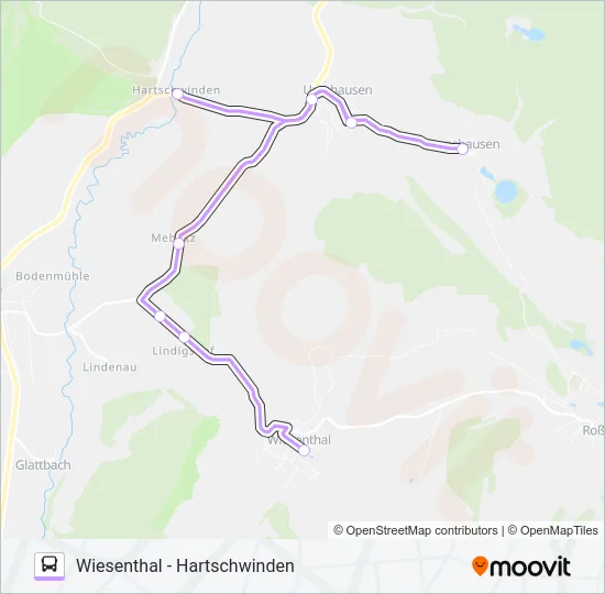 127 Bus Line Map