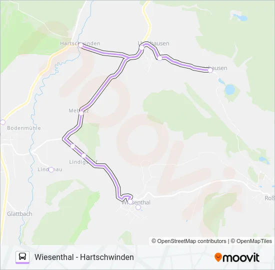 127 Bus Line Map