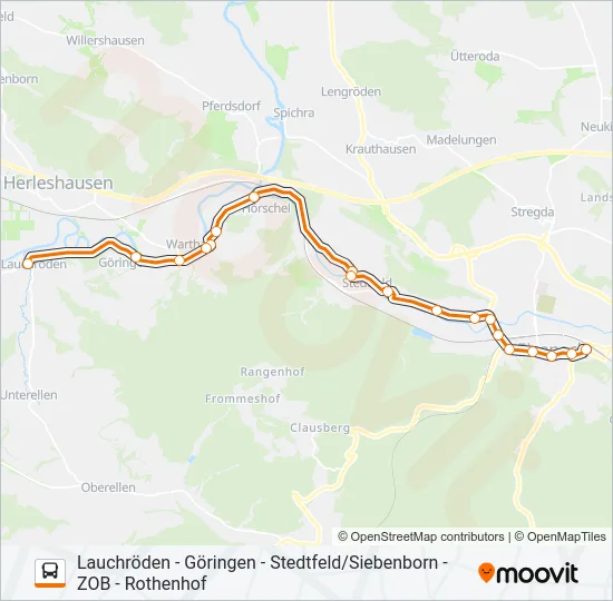 2 Bus Line Map