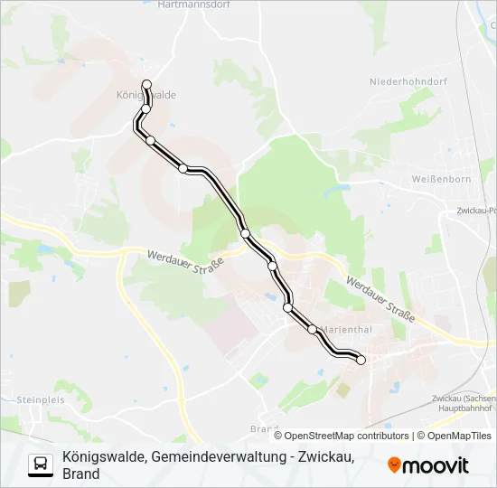 Автобус 21: карта маршрута