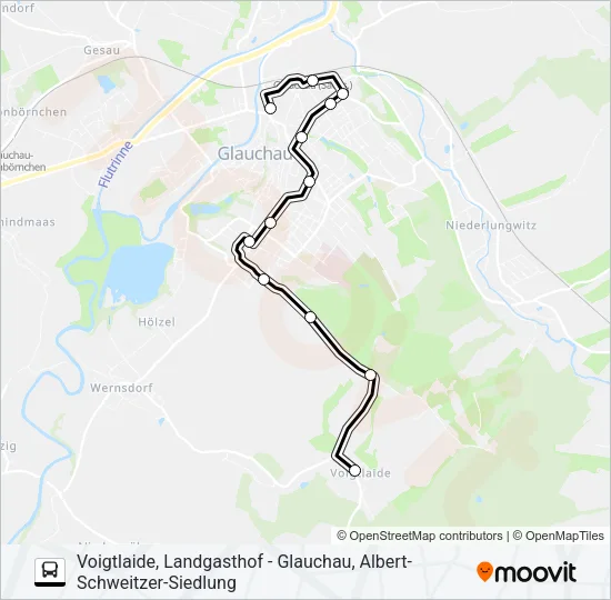 109 Bus Line Map