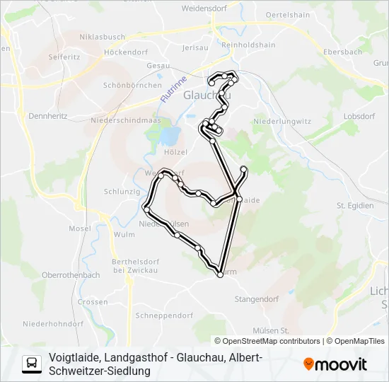 109 Bus Line Map