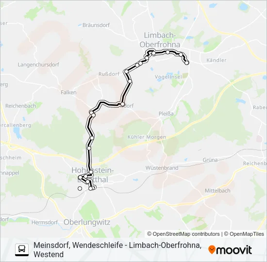 122 Bus Line Map