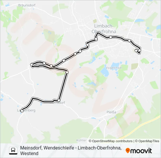 122 Bus Line Map