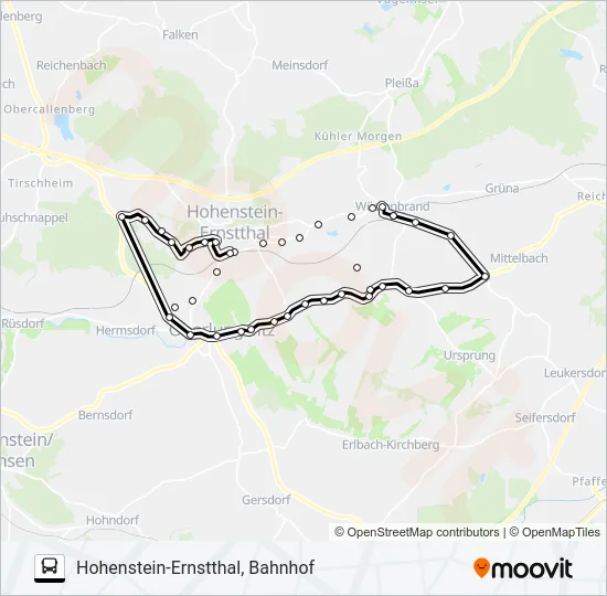 125 Bus Line Map