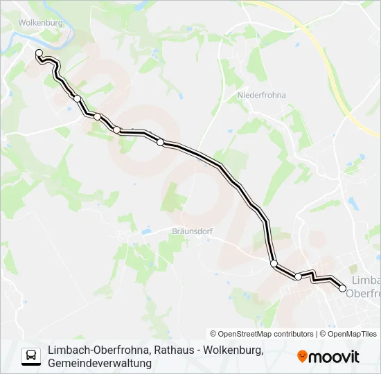 127 Bus Line Map