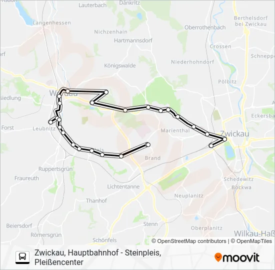 Автобус 129: карта маршрута