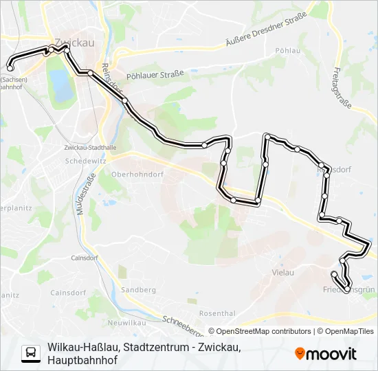 135 Bus Line Map