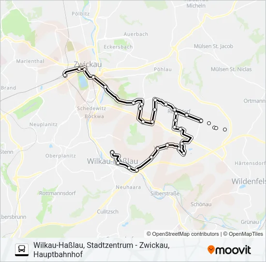 135 Bus Line Map