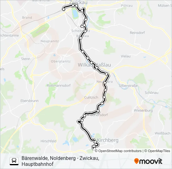 136 Bus Line Map