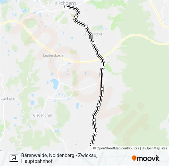 136 Bus Line Map