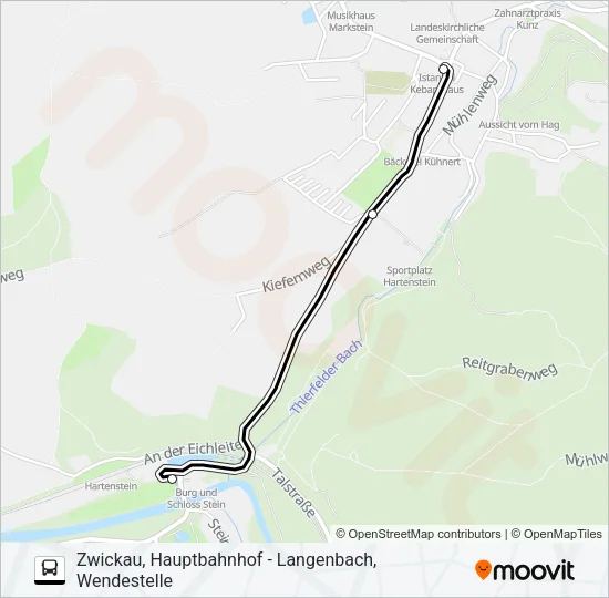 141 Bus Line Map